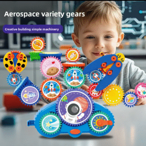 children's creative toy transformable gear set magical electric building blocks