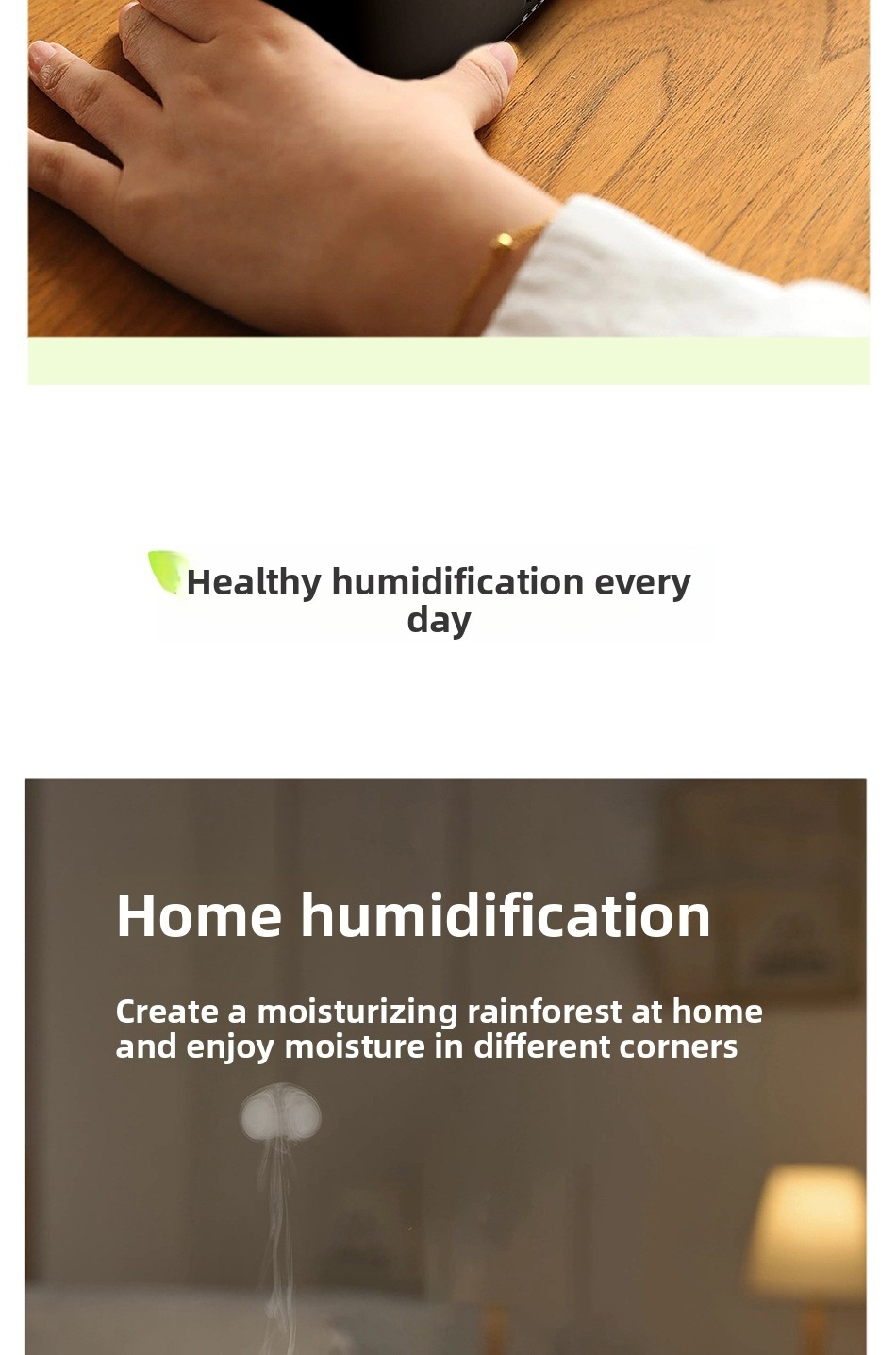 creative pipe humidifier aromatherapy machine small smart timing humidifier with auto water refill reminder for home bedroom & office